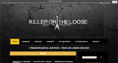 Desktop Screenshot of killerontheloose.com