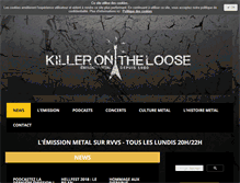 Tablet Screenshot of killerontheloose.com